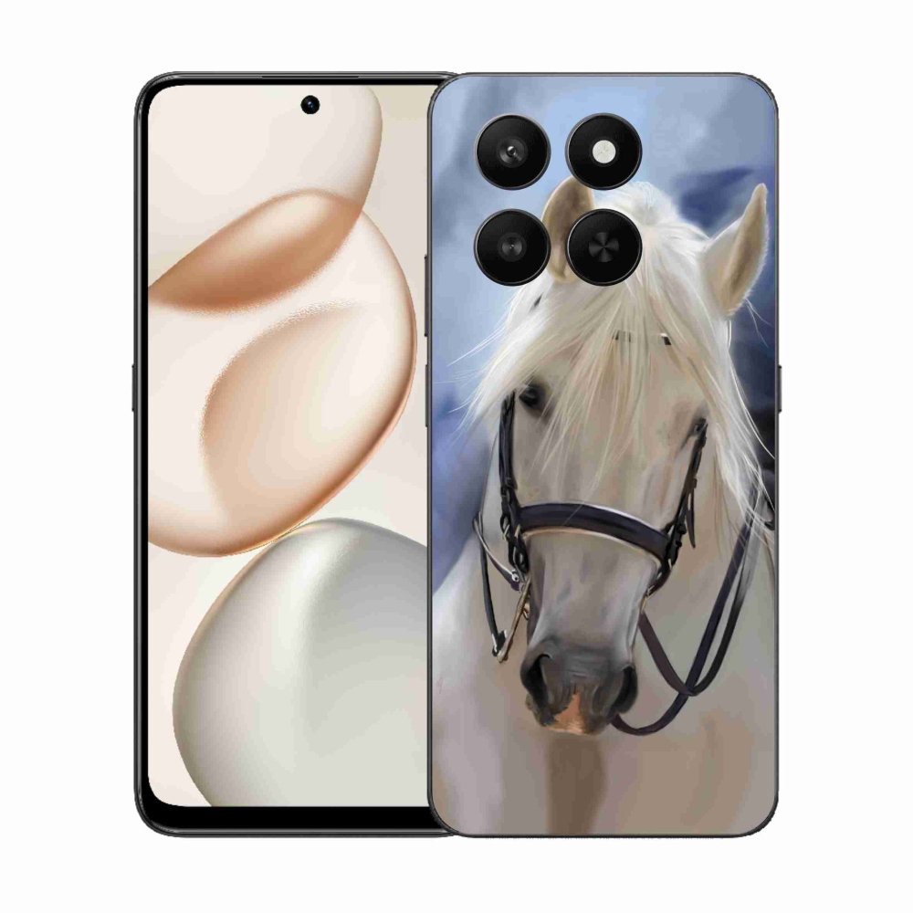 Gelový kryt mmCase na Honor 400 Smart 5G/4G/Honor X7d - bílý kůň