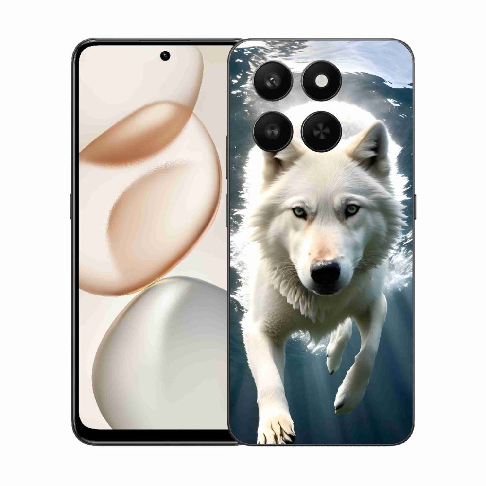 Gelový kryt mmCase na Honor 400 Smart 5G/4G/Honor X7d - bílý vlk