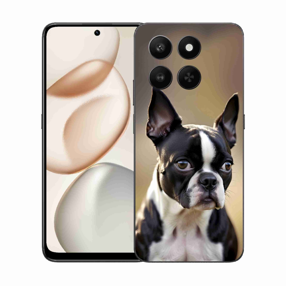 Gelový kryt mmCase na Honor 400 Smart 5G/4G/Honor X7d - bostonský teriér