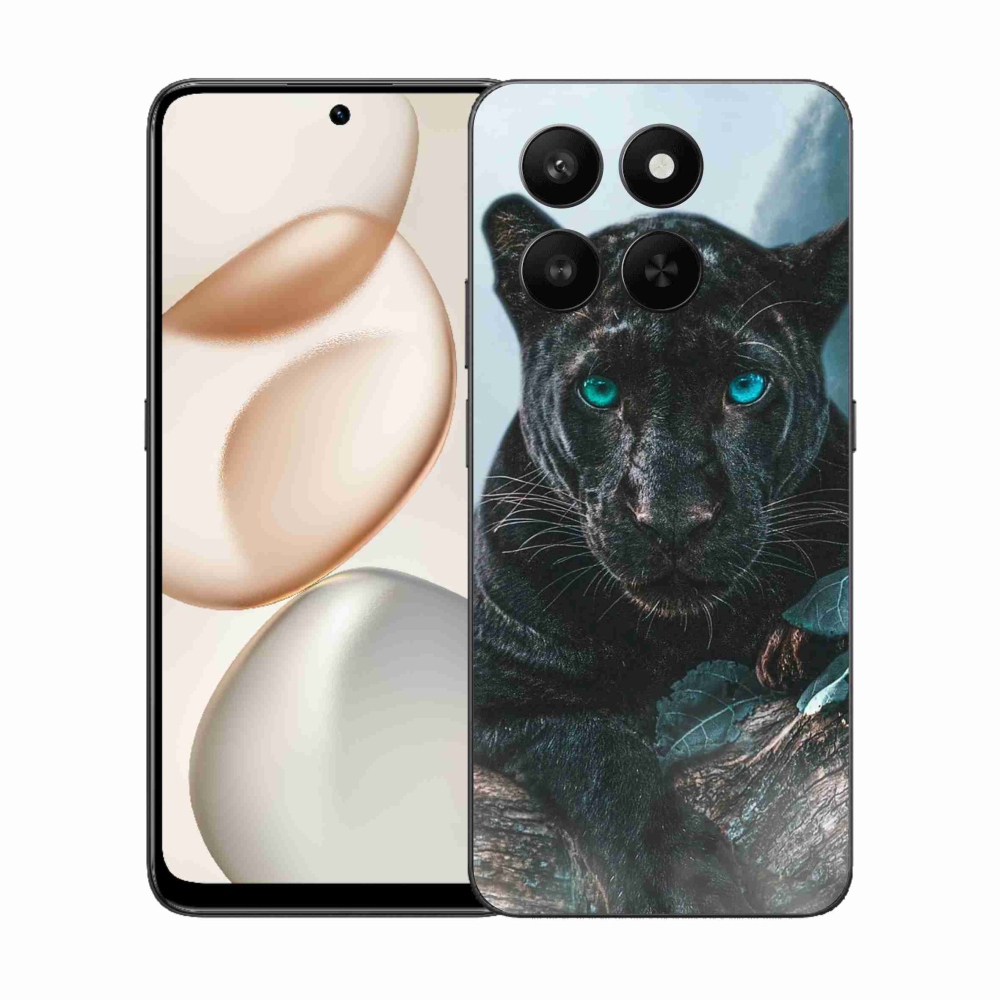 Gelový kryt mmCase na Honor 400 Smart 5G/4G/Honor X7d - černý panter