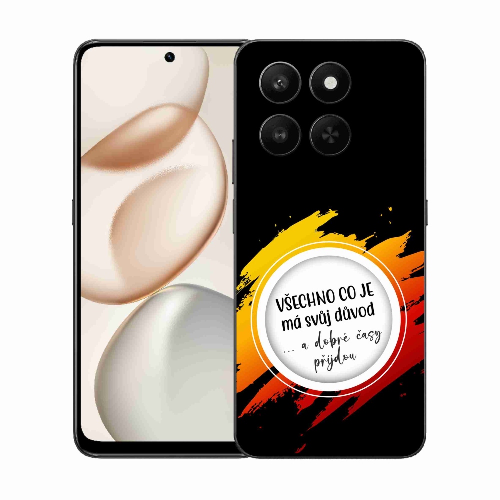 Gelový kryt mmCase na Honor 400 Smart 5G/4G/Honor X7d - citát 3 černé pozadí