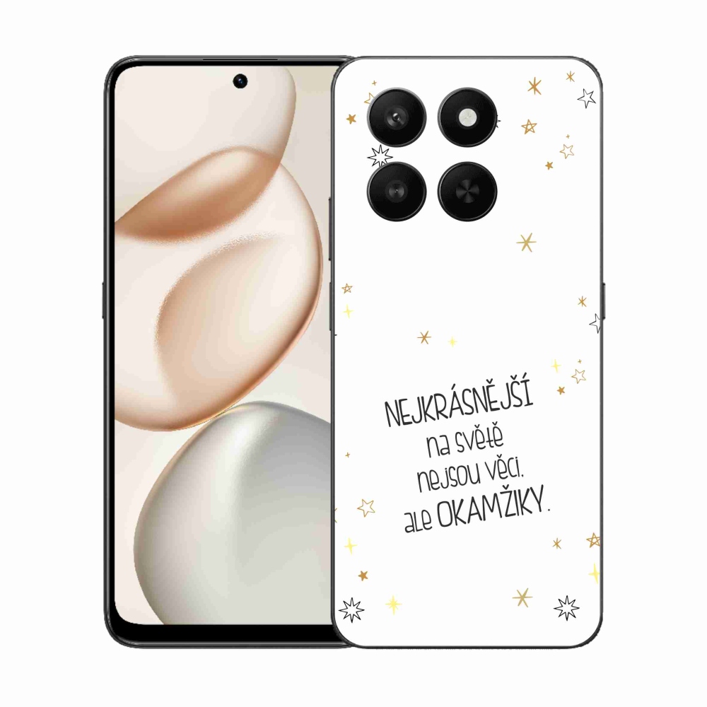 Gelový kryt mmCase na Honor 400 Smart 5G/4G/Honor X7d - citát 4 bílé pozadí