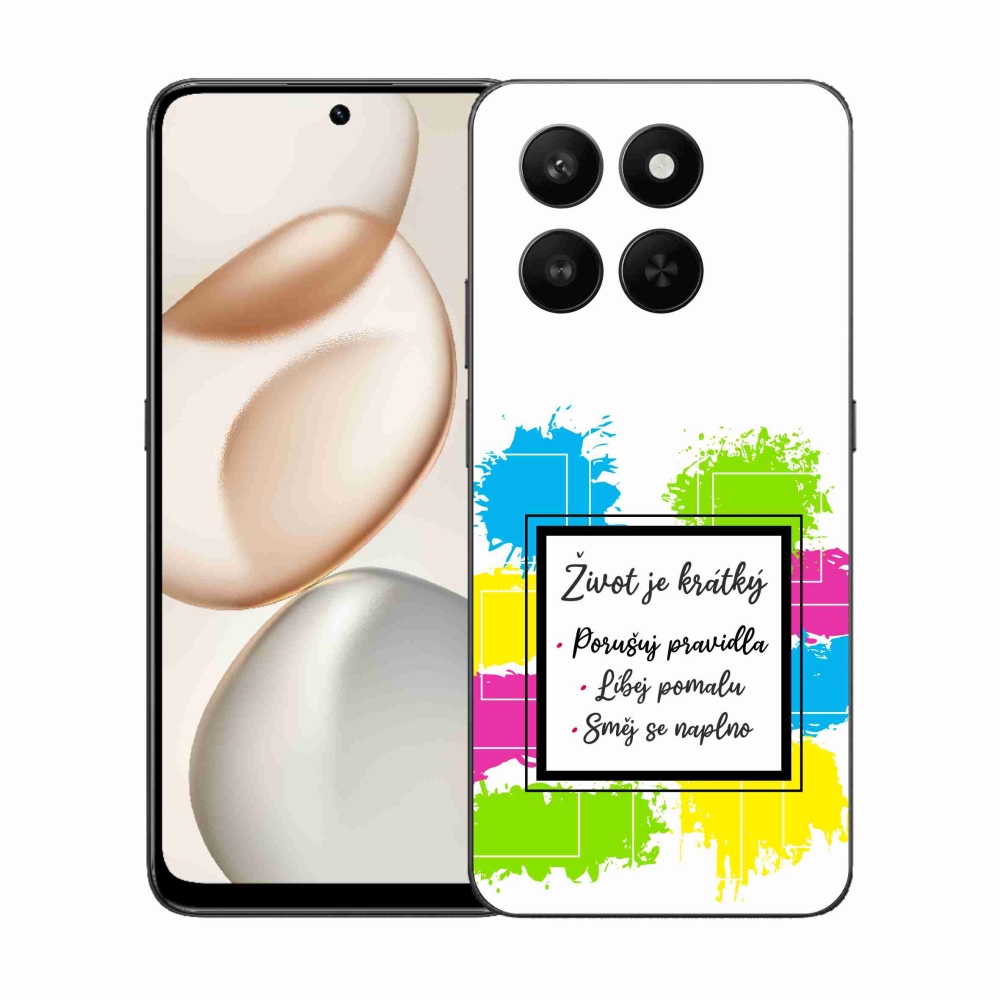 Gelový kryt mmCase na Honor 400 Smart 5G/4G/Honor X7d - citát 5 bílé pozadí