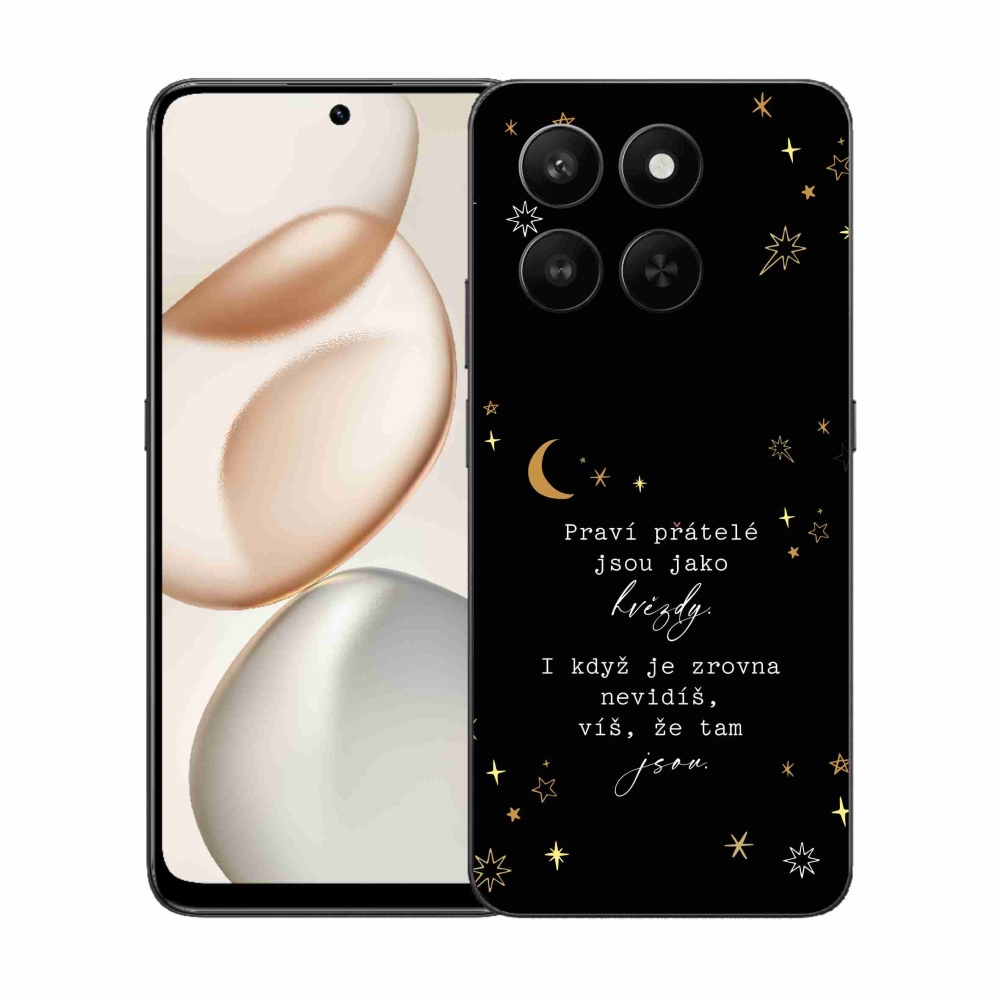 Gelový kryt mmCase na Honor 400 Smart 5G/4G/Honor X7d - citát 6 černé pozadí