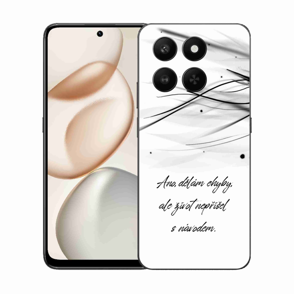 Gelový kryt mmCase na Honor 400 Smart 5G/4G/Honor X7d - citát bílé pozadí