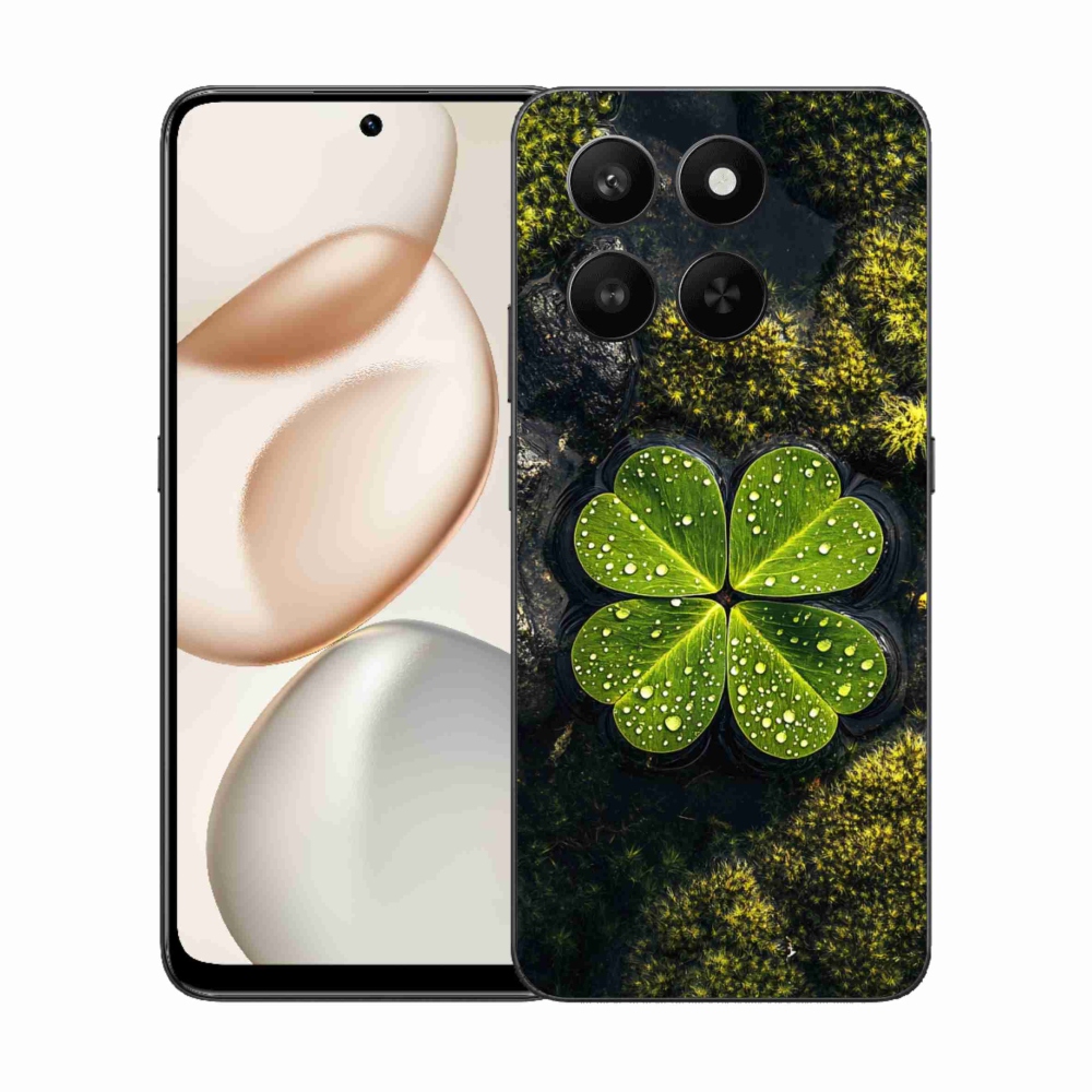 Gelový kryt mmCase na Honor 400 Smart 5G/4G/Honor X7d - čtyřlístek