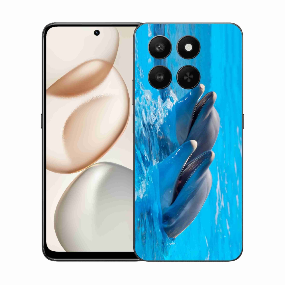 Gelový kryt mmCase na Honor 400 Smart 5G/4G/Honor X7d - delfíni