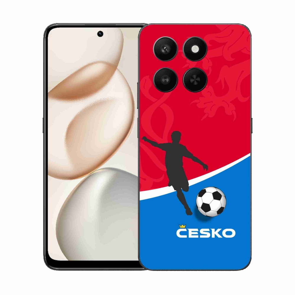 Gelový kryt mmCase na Honor 400 Smart 5G/4G/Honor X7d - fotbal Česko