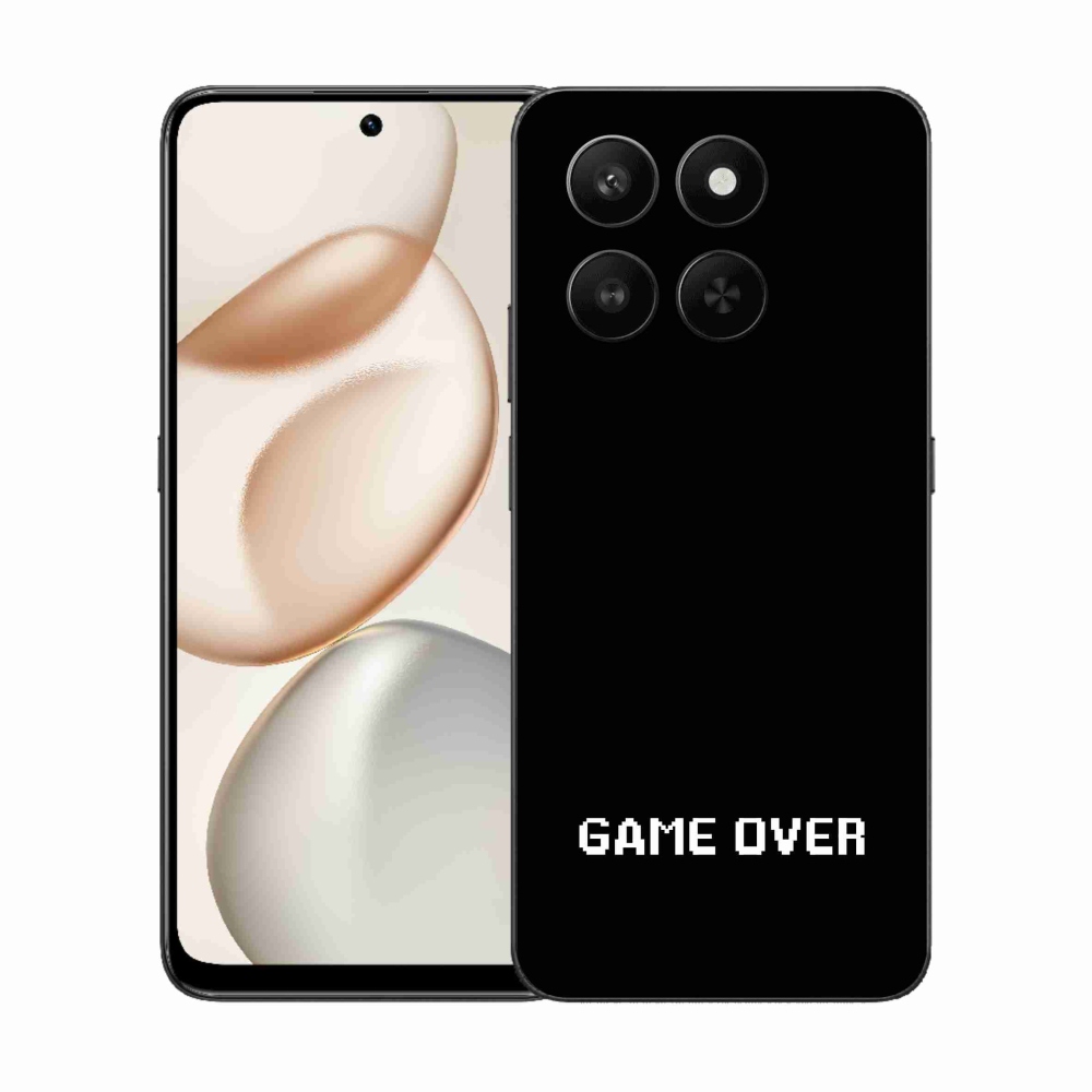 Gelový kryt mmCase na Honor 400 Smart 5G/4G/Honor X7d - game over černé pozadí