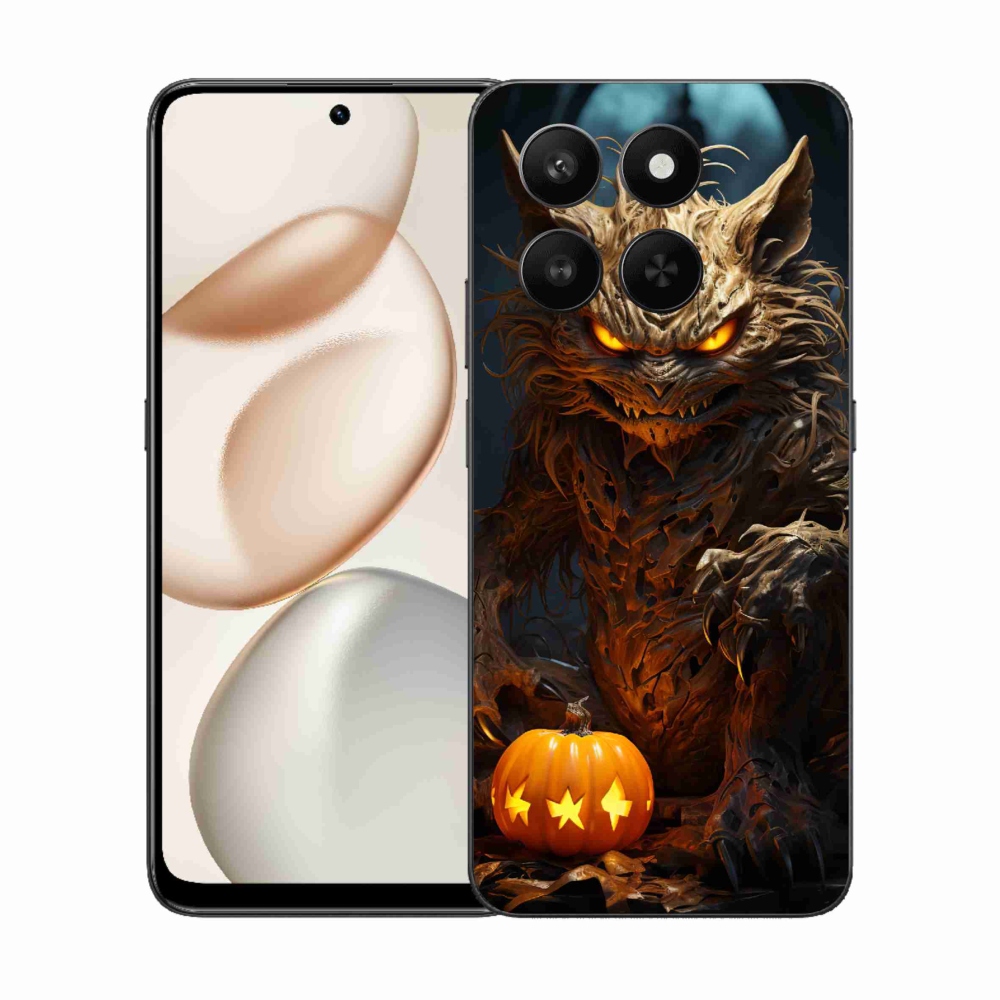 Gelový kryt mmCase na Honor 400 Smart 5G/4G/Honor X7d - halloweenská příšera
