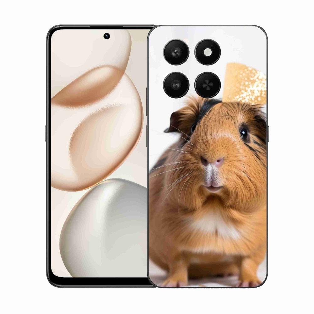 Gelový kryt mmCase na Honor 400 Smart 5G/4G/Honor X7d - hnědé morče