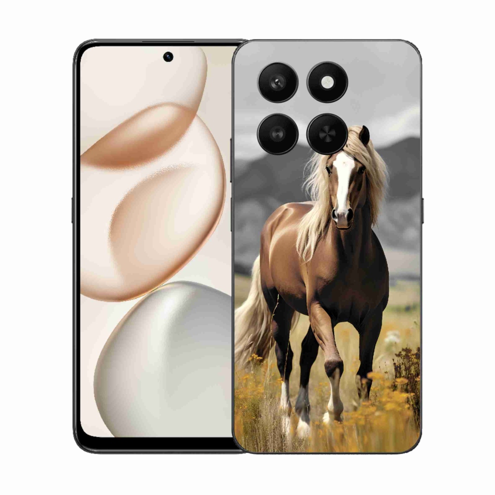 Gelový kryt mmCase na Honor 400 Smart 5G/4G/Honor X7d - hnědý kůň 1