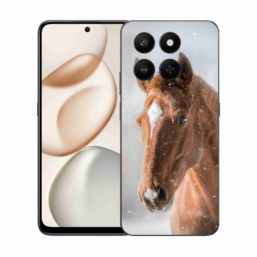 Gelový kryt mmCase na Honor 400 Smart 5G/4G/Honor X7d - hnědý kůň 2