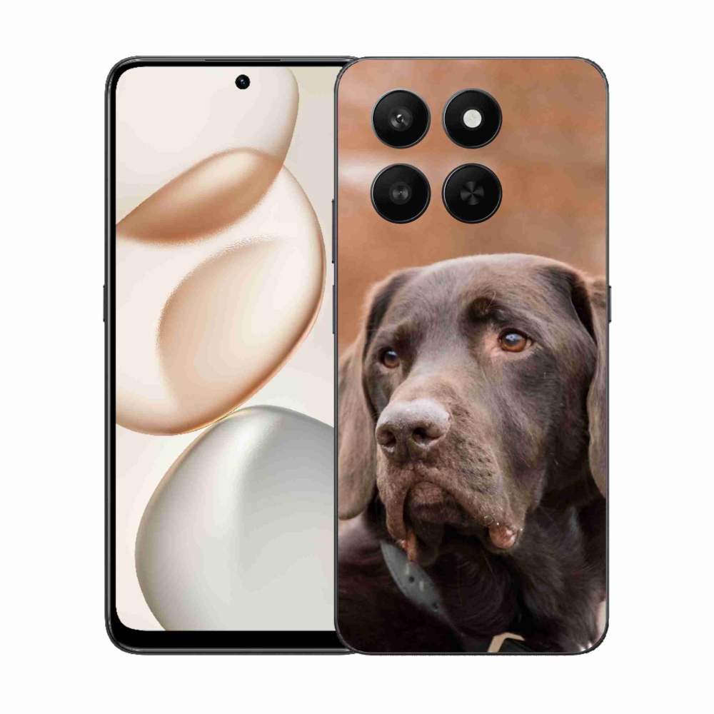 Gelový kryt mmCase na Honor 400 Smart 5G/4G/Honor X7d - hnědý labrador