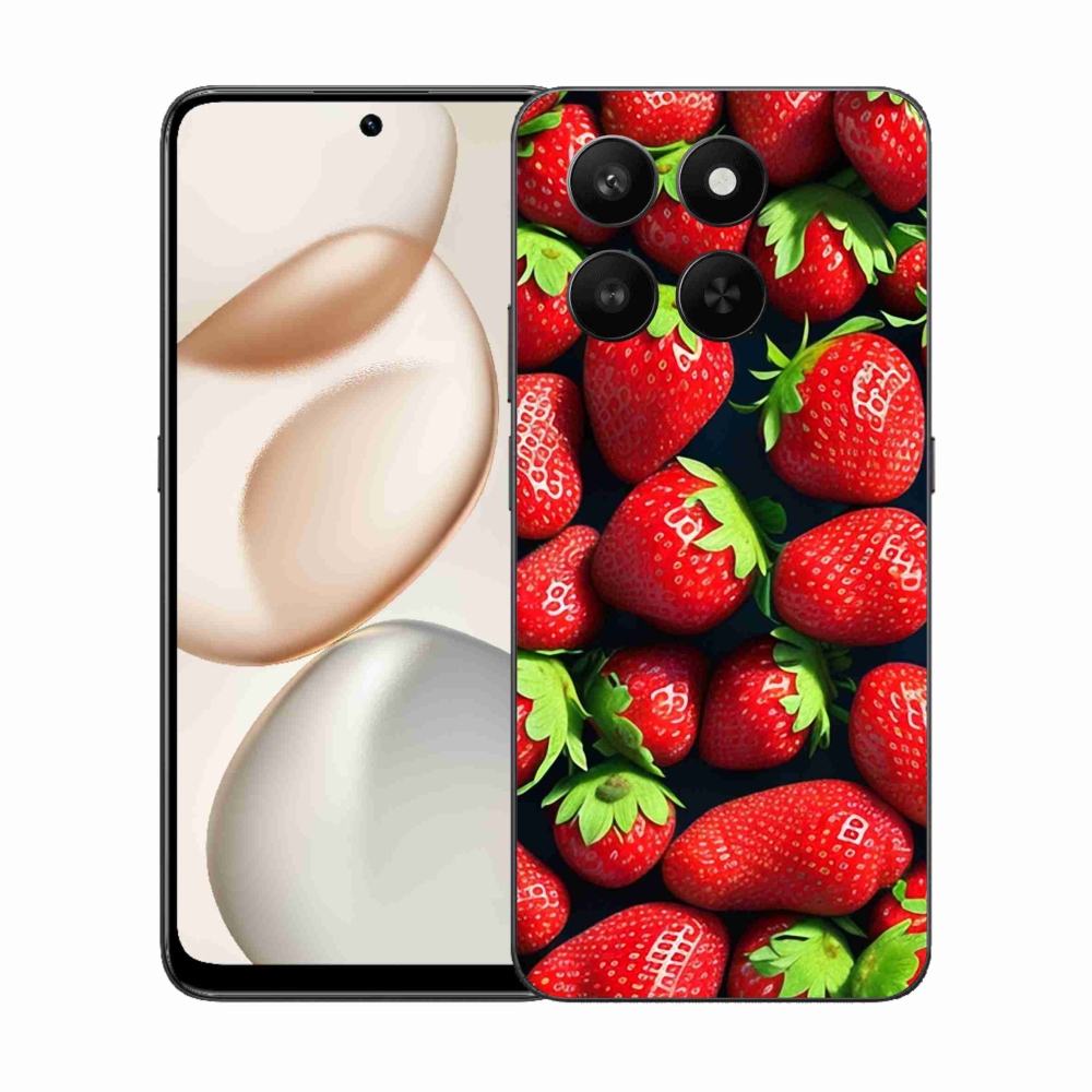 Gelový kryt mmCase na Honor 400 Smart 5G/4G/Honor X7d - jahody