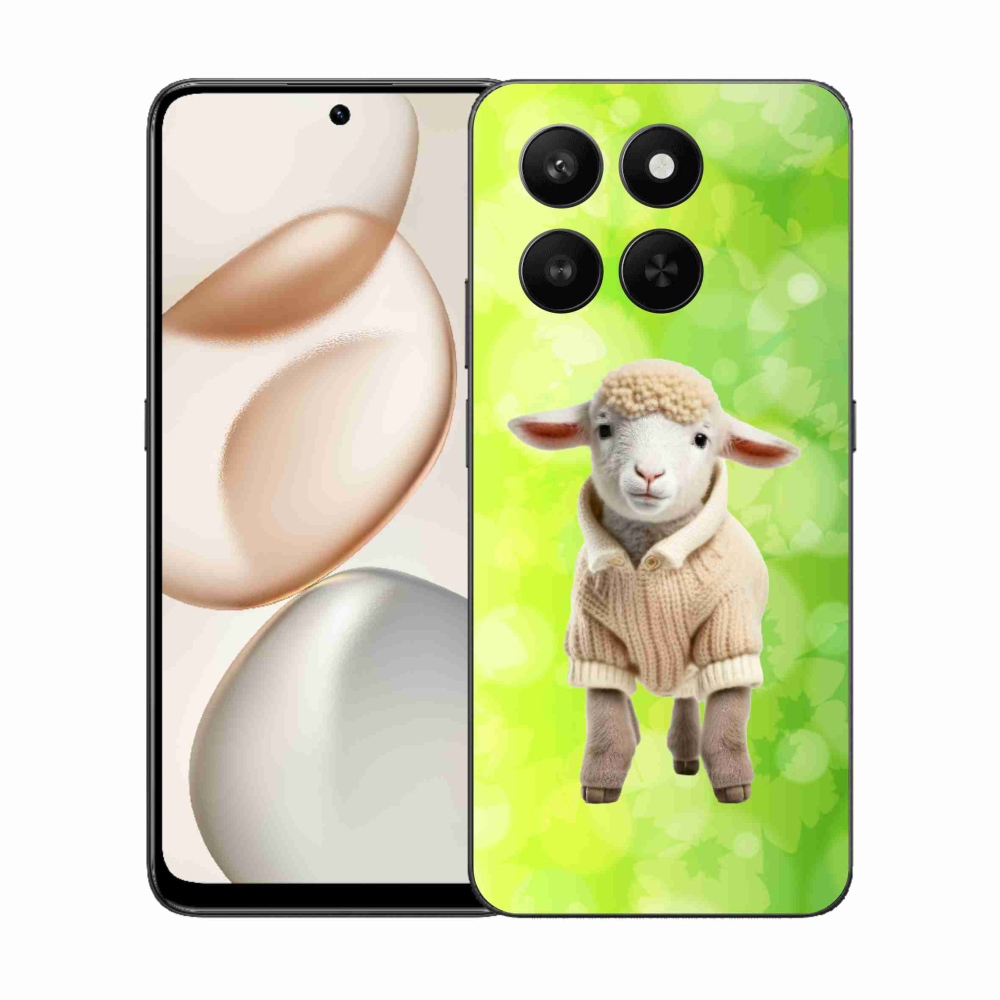 Gelový kryt mmCase na Honor 400 Smart 5G/4G/Honor X7d - jehně ve svetru