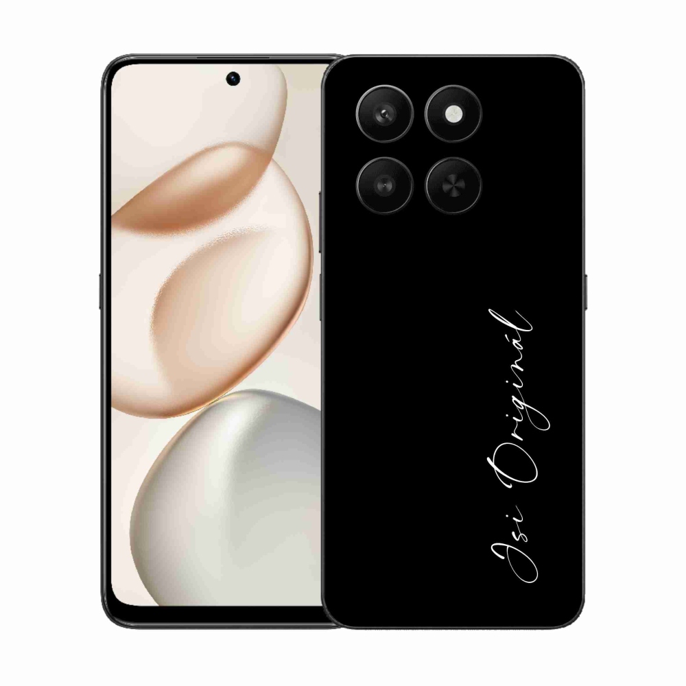 Gelový kryt mmCase na Honor 400 Smart 5G/4G/Honor X7d - jsi originál černé pozadí