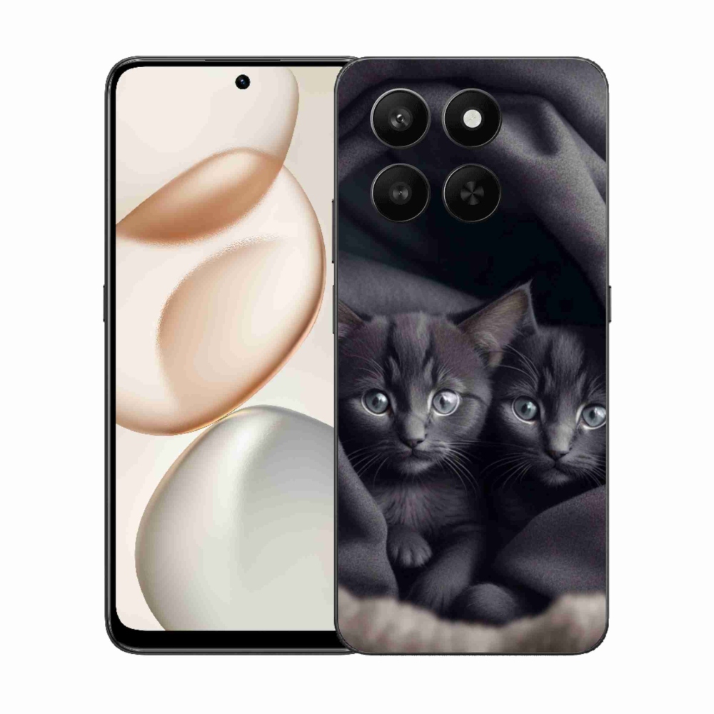 Gelový kryt mmCase na Honor 400 Smart 5G/4G/Honor X7d - kočičí duo