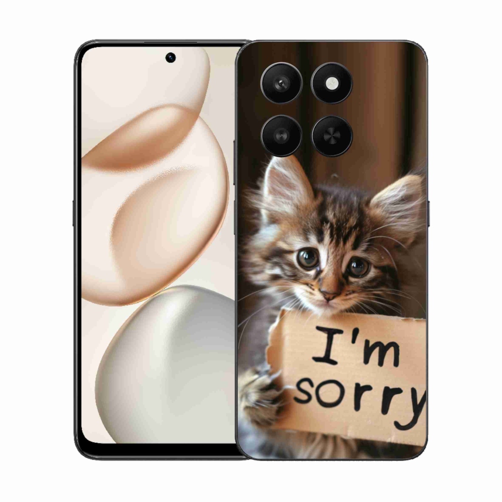 Gelový kryt mmCase na Honor 400 Smart 5G/4G/Honor X7d - kočíčí omluva