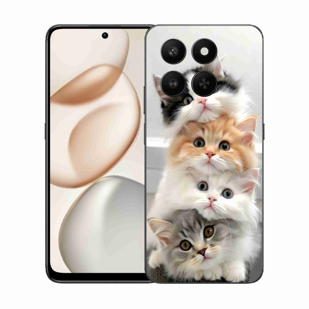 Gelový kryt mmCase na Honor 400 Smart 5G/4G/Honor X7d - kočičí parta