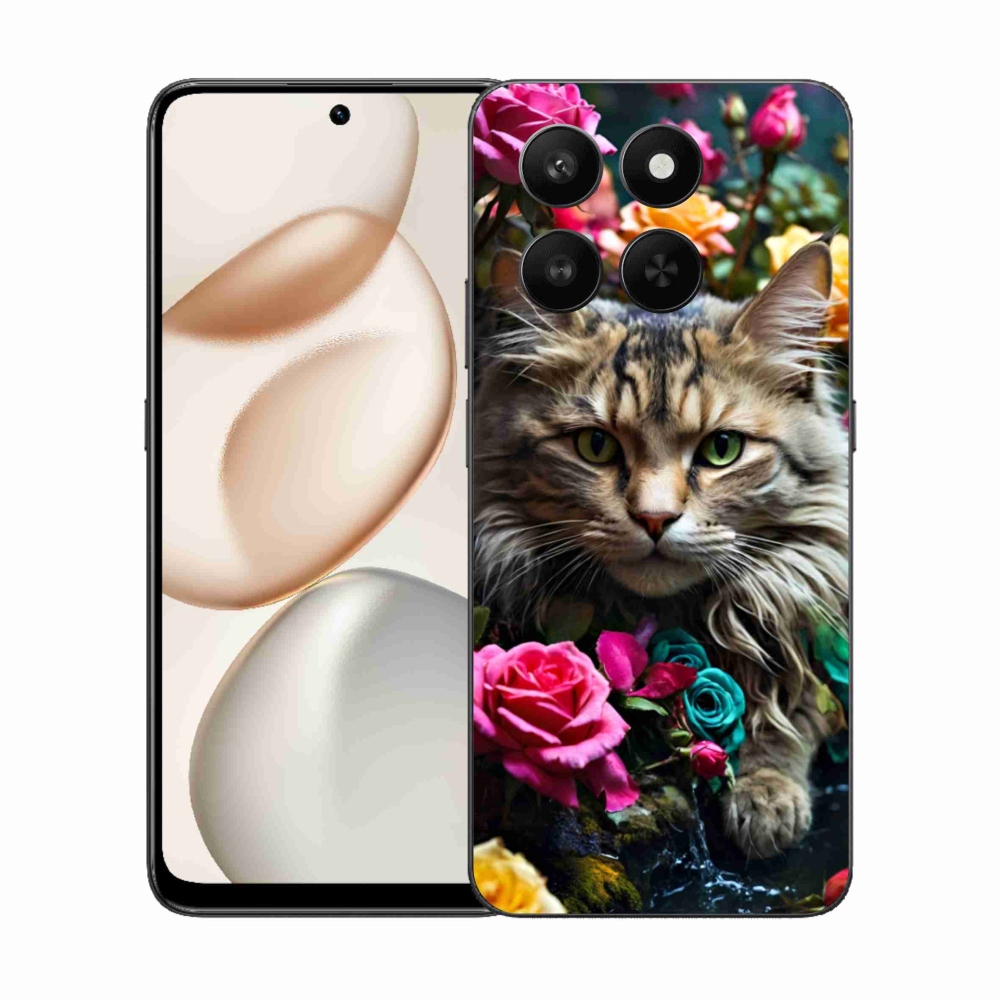 Gelový kryt mmCase na Honor 400 Smart 5G/4G/Honor X7d - kočíčí pohled 2