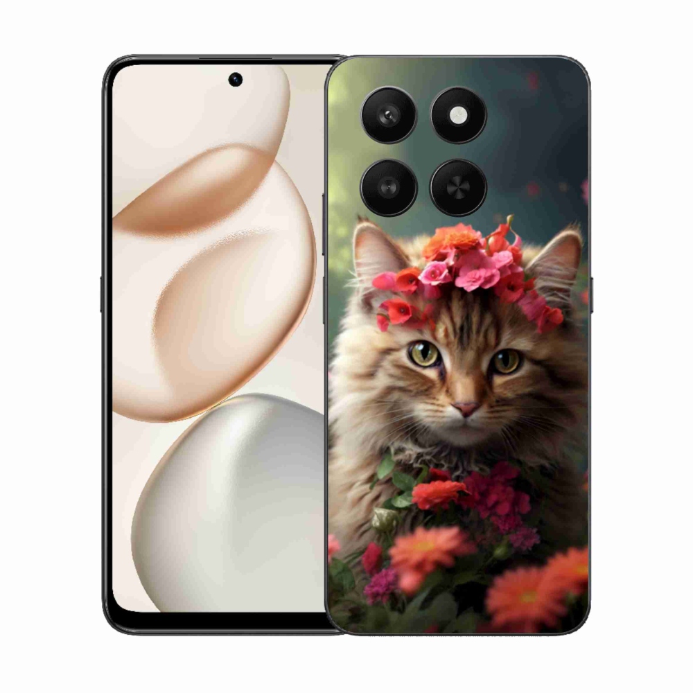 Gelový kryt mmCase na Honor 400 Smart 5G/4G/Honor X7d - kočíčí princezna