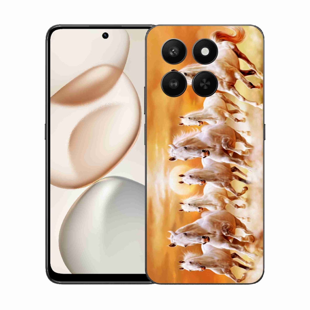 Gelový kryt mmCase na Honor 400 Smart 5G/4G/Honor X7d - koně 2