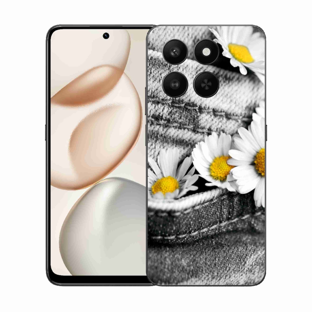 Gelový kryt mmCase na Honor 400 Smart 5G/4G/Honor X7d - kopretiny