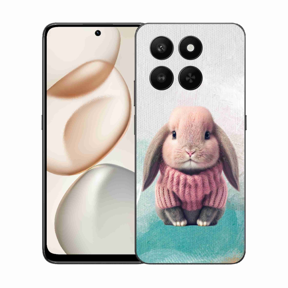 Gelový kryt mmCase na Honor 400 Smart 5G/4G/Honor X7d - králíček ve svetru
