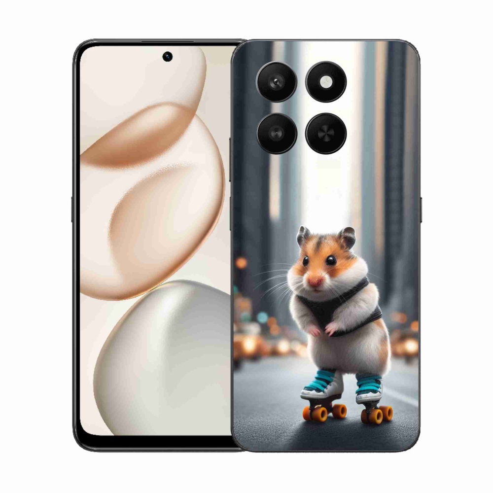 Gelový kryt mmCase na Honor 400 Smart 5G/4G/Honor X7d - křeček na bruslích