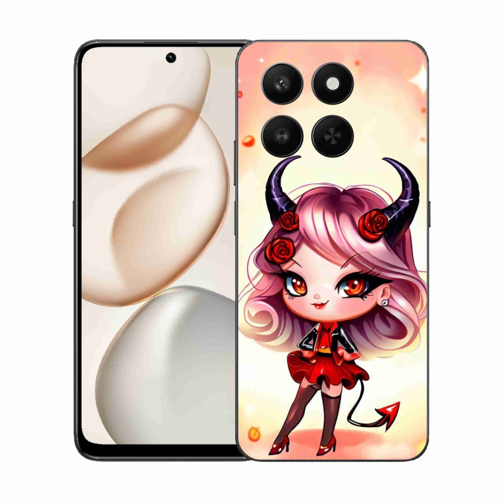 Gelový kryt mmCase na Honor 400 Smart 5G/4G/Honor X7d - kreslená čertice