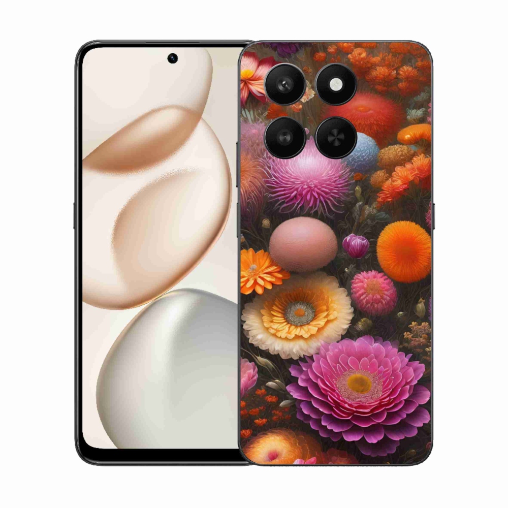 Gelový kryt mmCase na Honor 400 Smart 5G/4G/Honor X7d - květinová kompozice