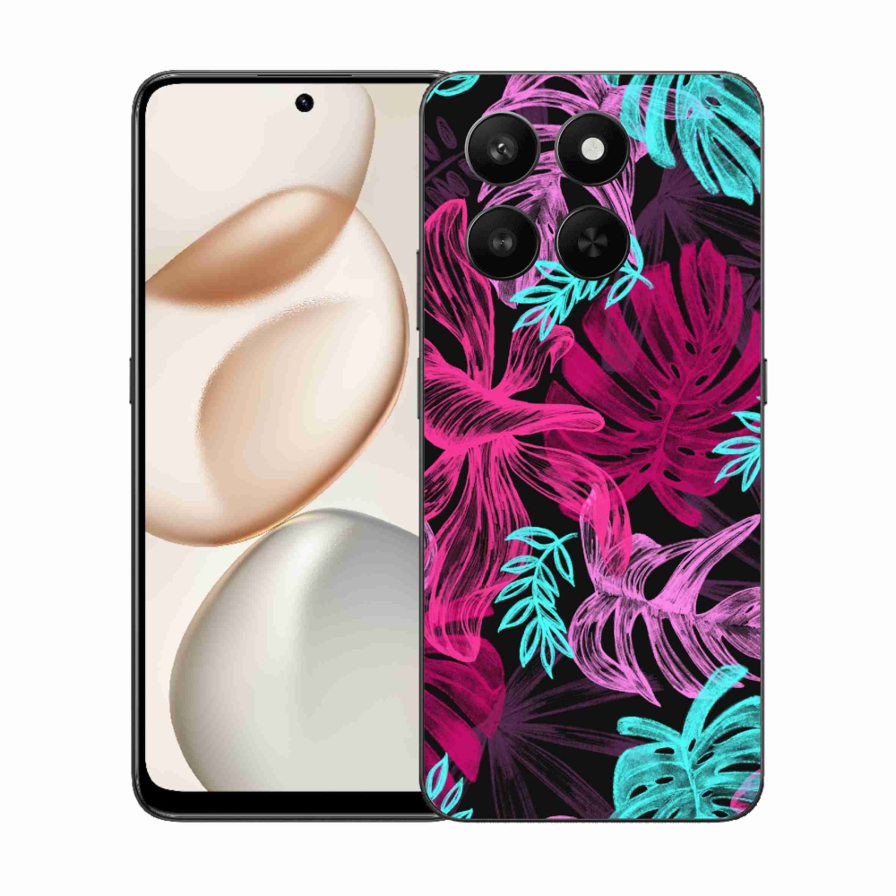 Gelový kryt mmCase na Honor 400 Smart 5G/4G/Honor X7d - květiny 1