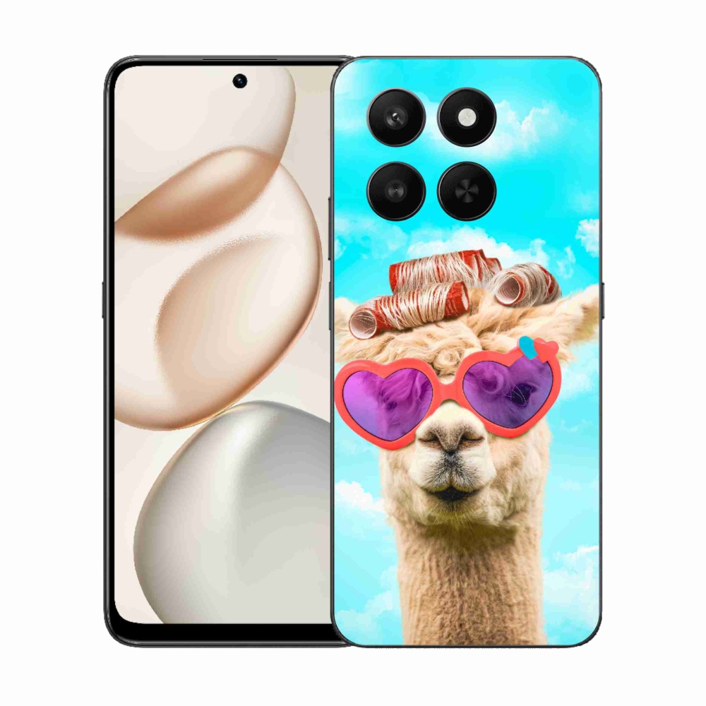 Gelový kryt mmCase na Honor 400 Smart 5G/4G/Honor X7d - lama s brýlemi