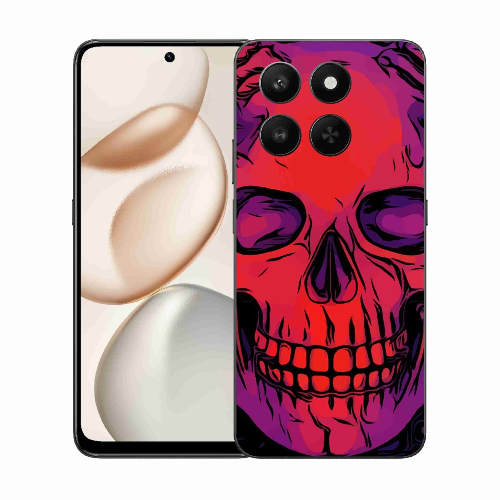 Gelový kryt mmCase na Honor 400 Smart 5G/4G/Honor X7d - lebka