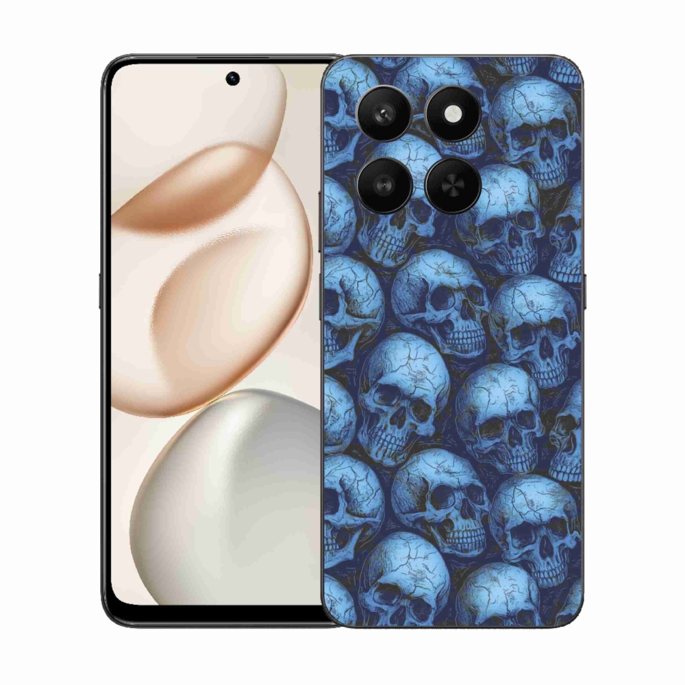 Gelový kryt mmCase na Honor 400 Smart 5G/4G/Honor X7d - lebky