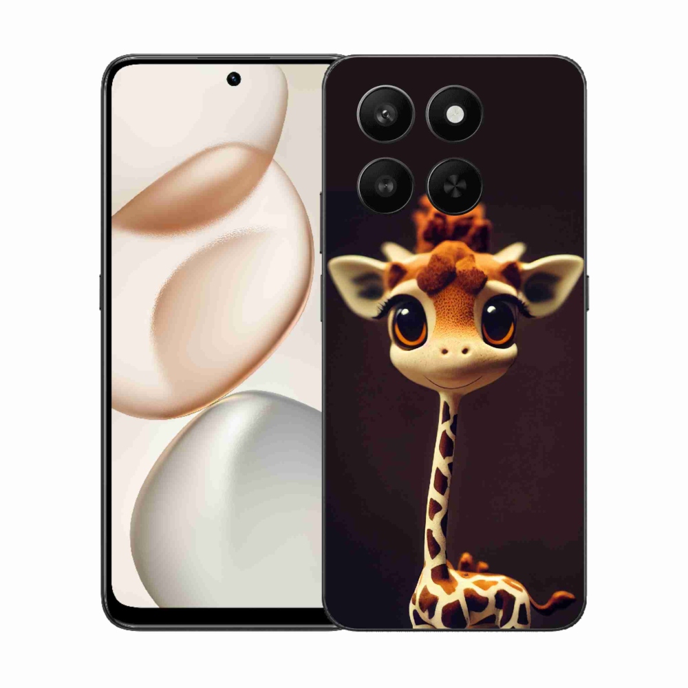 Gelový kryt mmCase na Honor 400 Smart 5G/4G/Honor X7d - malá žirafa