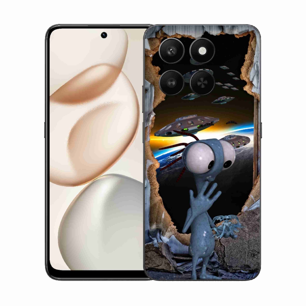 Gelový kryt mmCase na Honor 400 Smart 5G/4G/Honor X7d - mimozemšťan