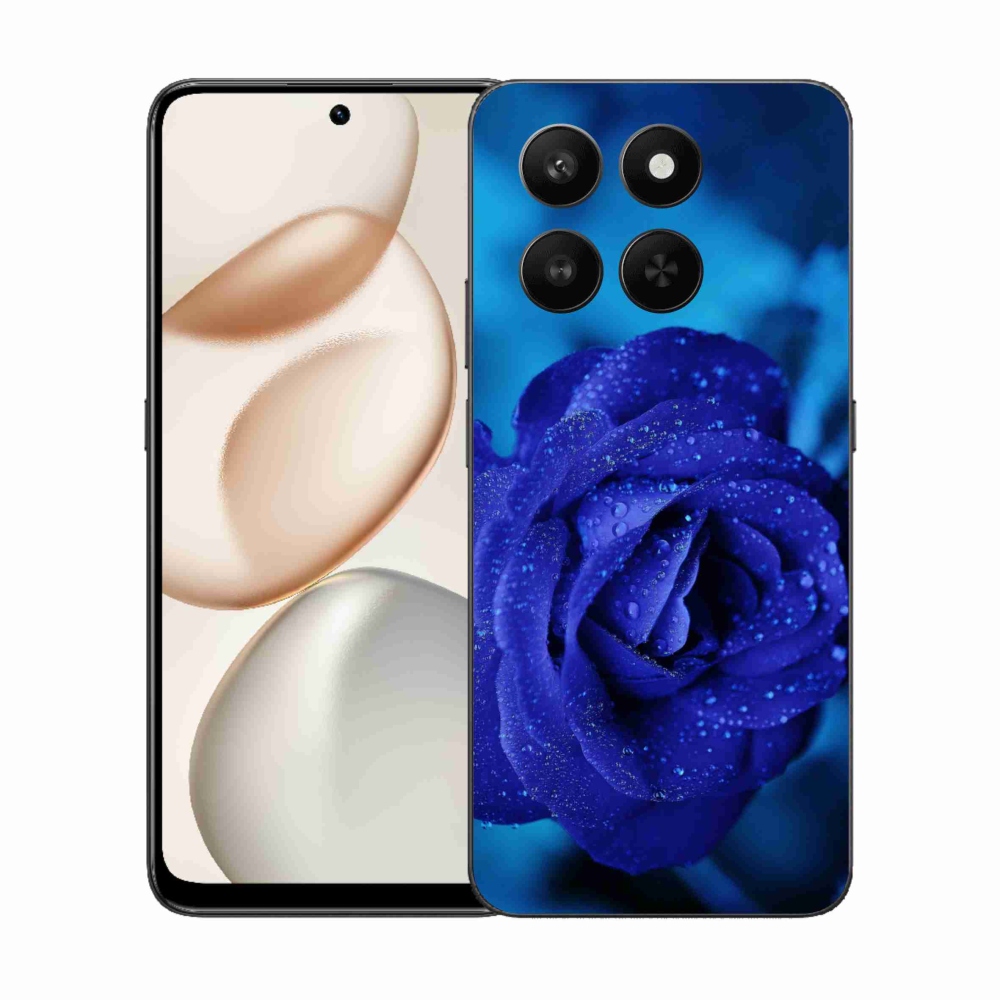 Gelový kryt mmCase na Honor 400 Smart 5G/4G/Honor X7d - modrá růže