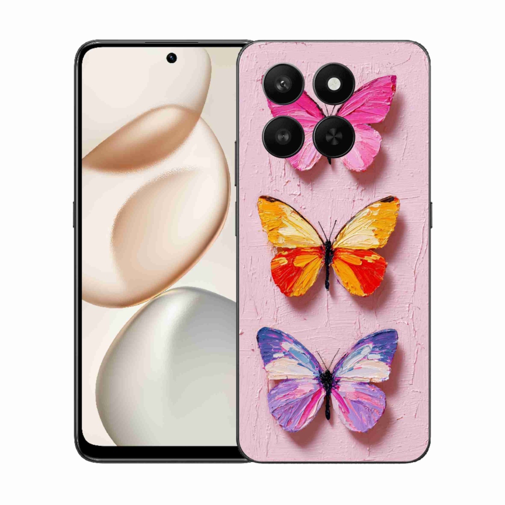 Gelový kryt mmCase na Honor 400 Smart 5G/4G/Honor X7d - motýlí trojice