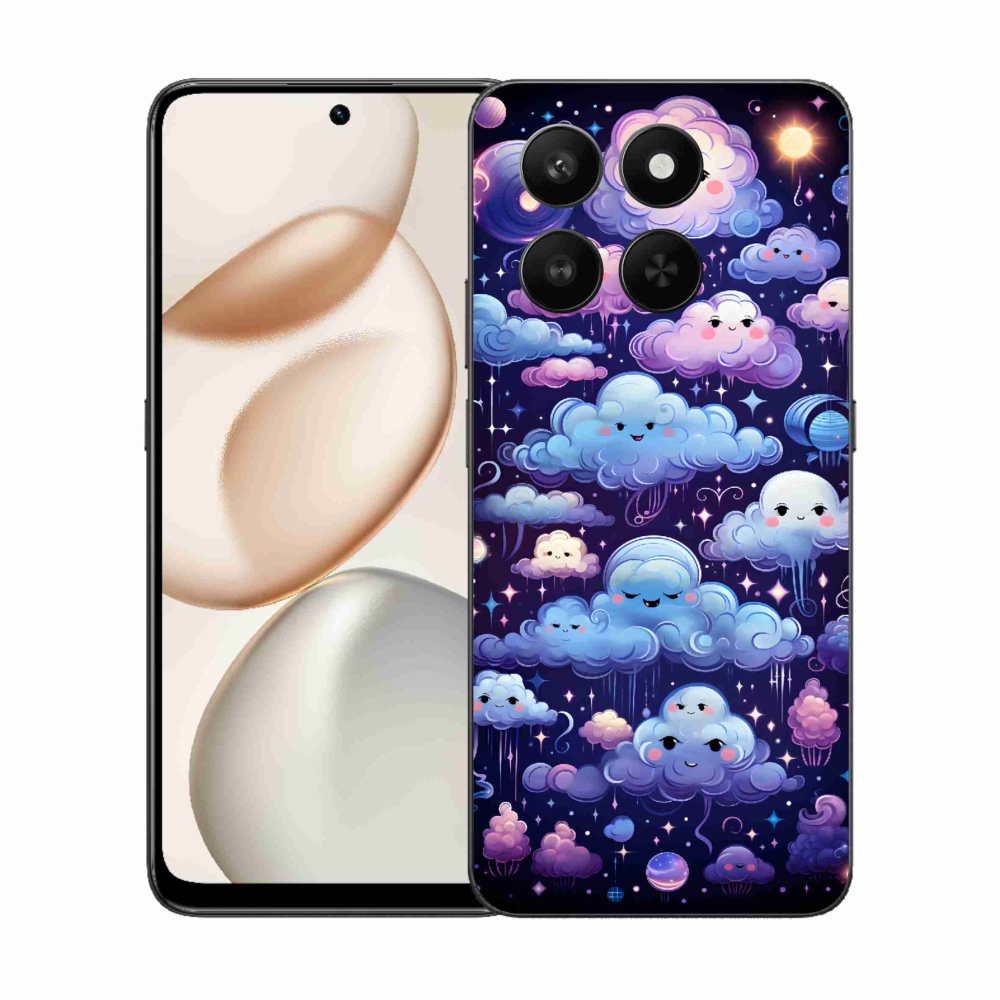 Gelový kryt mmCase na Honor 400 Smart 5G/4G/Honor X7d - mráčky