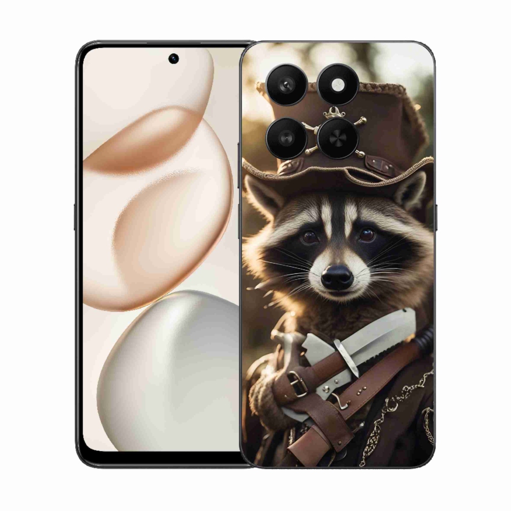 Gelový kryt mmCase na Honor 400 Smart 5G/4G/Honor X7d - mýval v uniformě