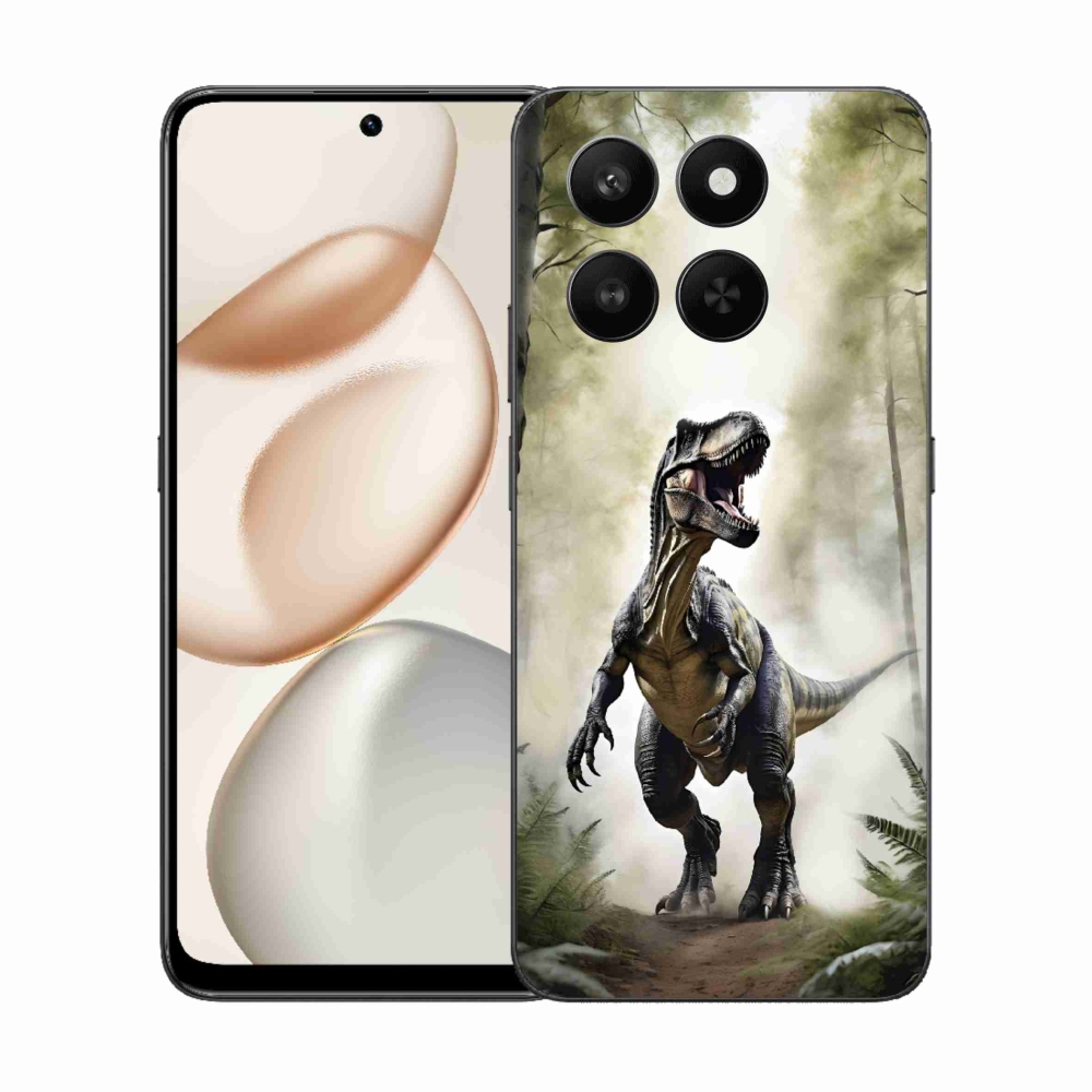 Gelový kryt mmCase na Honor 400 Smart 5G/4G/Honor X7d - naštvaný T-Rex