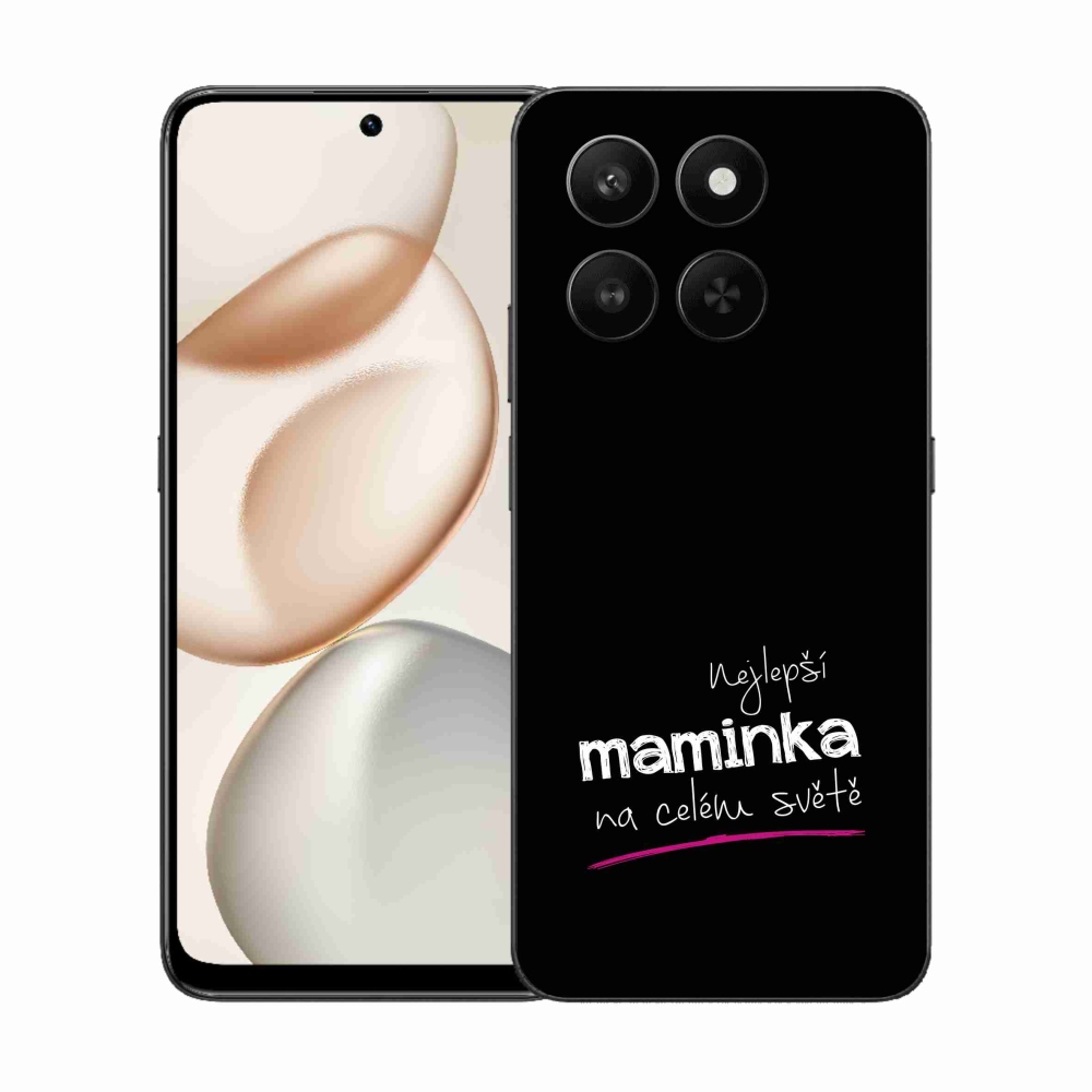 Gelový kryt mmCase na Honor 400 Smart 5G/4G/Honor X7d - nejlepší maminka 4 černé pozadí