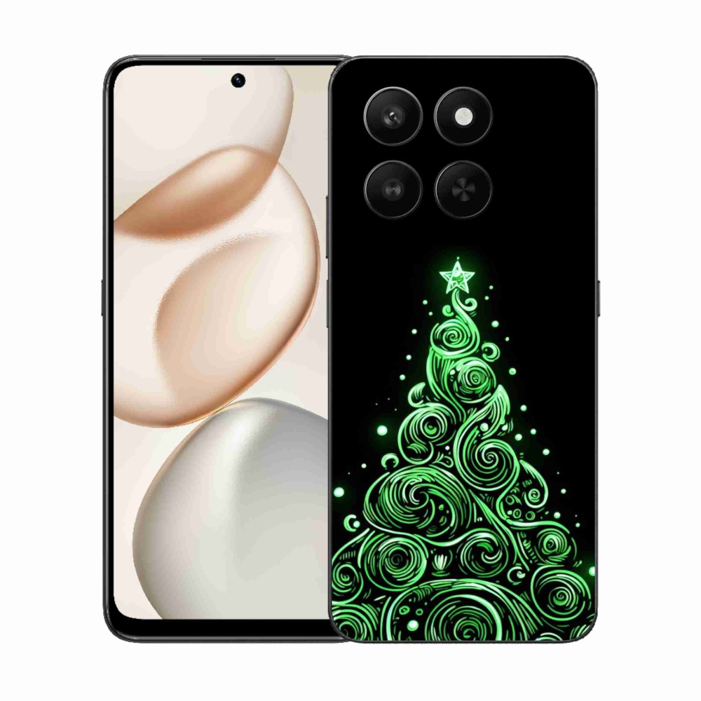 Gelový kryt mmCase na Honor 400 Smart 5G/4G/Honor X7d - neonový vánoční stromek 3