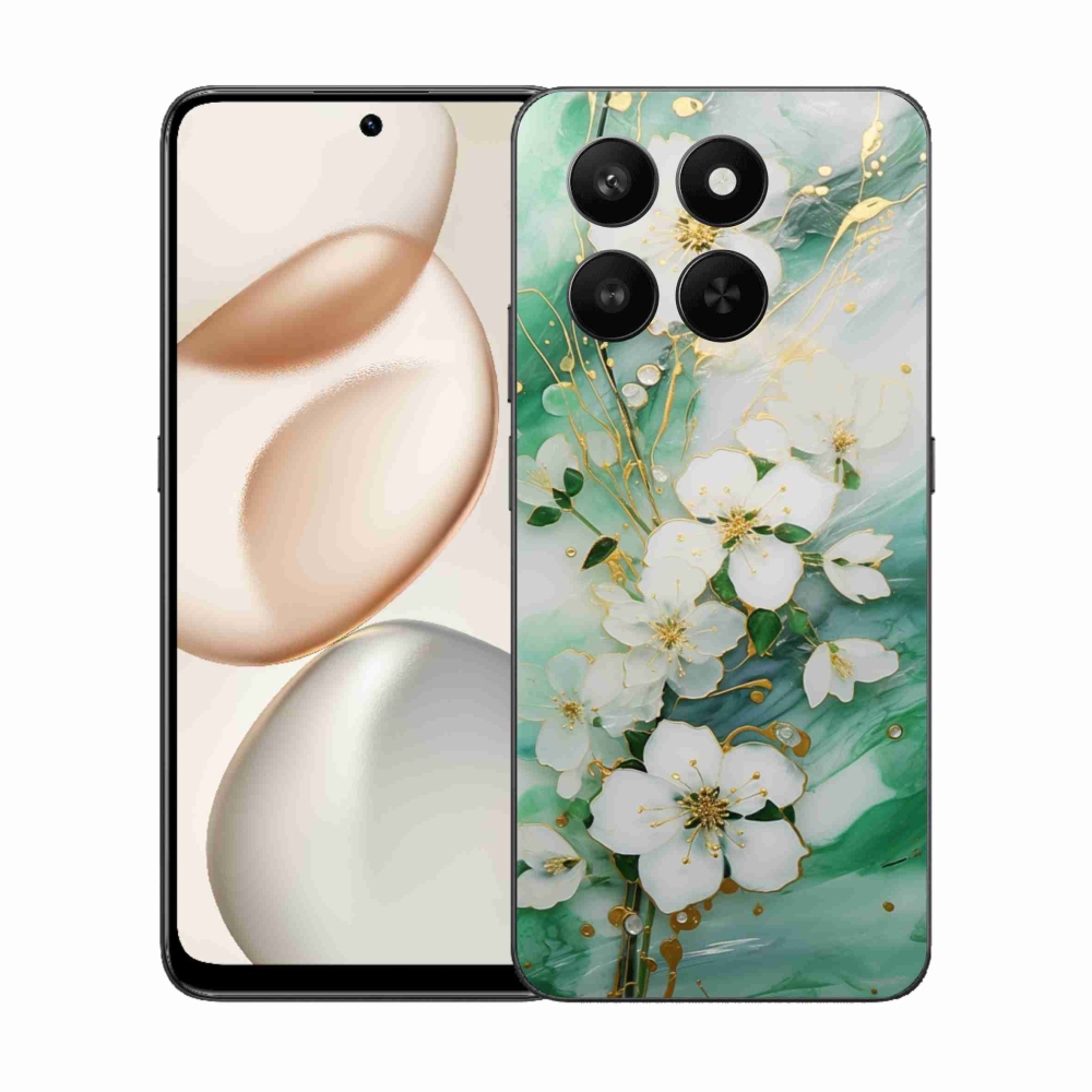 Gelový kryt mmCase na Honor 400 Smart 5G/4G/Honor X7d - něžné květy