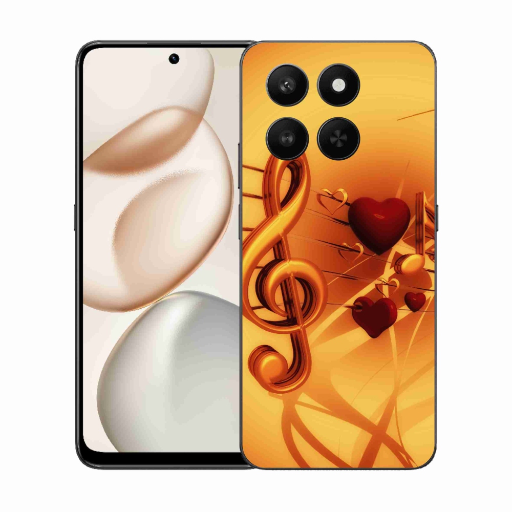 Gelový kryt mmCase na Honor 400 Smart 5G/4G/Honor X7d - noty