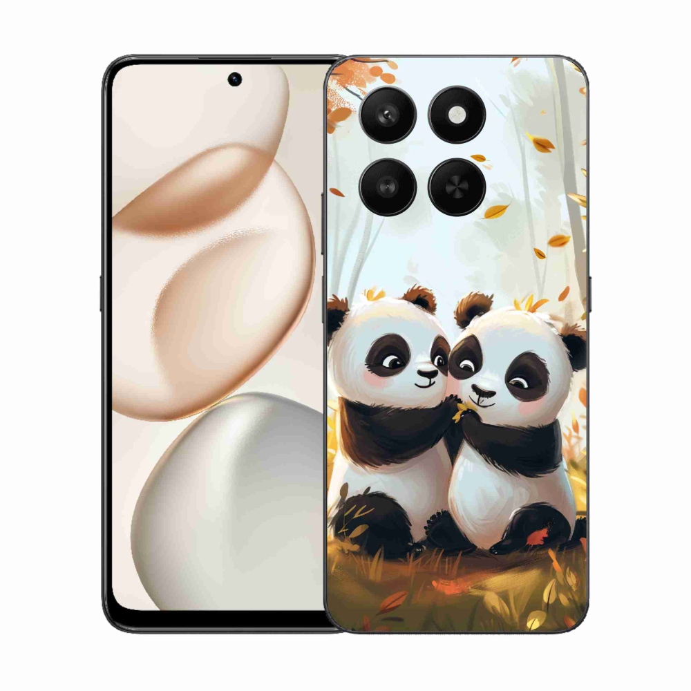 Gelový kryt mmCase na Honor 400 Smart 5G/4G/Honor X7d - pandy