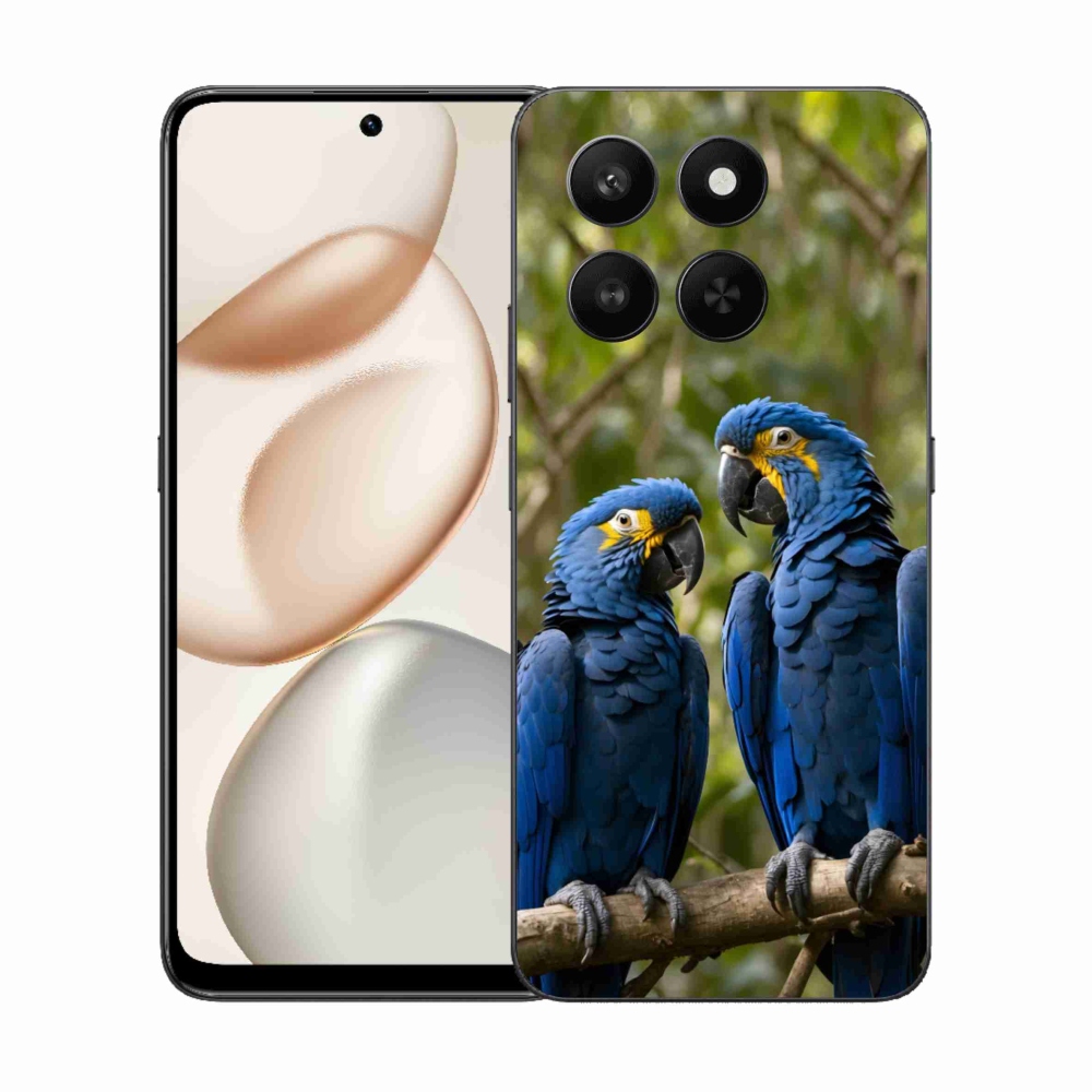 Gelový kryt mmCase na Honor 400 Smart 5G/4G/Honor X7d - papouščí duo