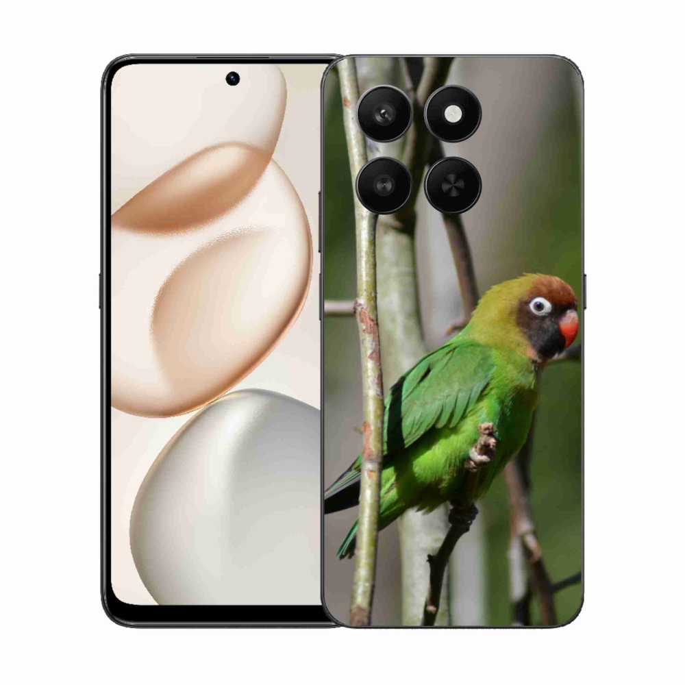 Gelový kryt mmCase na Honor 400 Smart 5G/4G/Honor X7d - papoušek agapornis